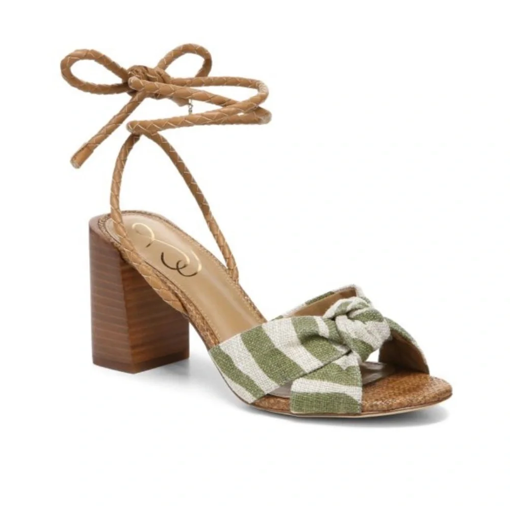 🌻NEW w/box SAM EDELMAN Bodhi Block Heel Sandals | Size 7 - Picture 7 of 15